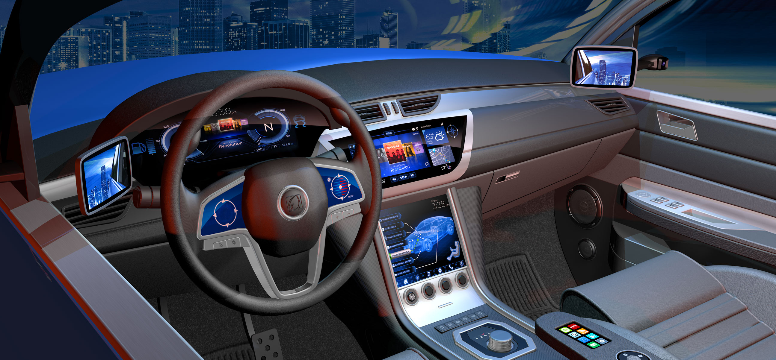 Automotive Market, Force-Sensing Touch Displays