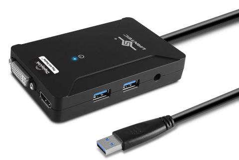 WAVLINK USB 3.0 to Dual HDMI UHD Universal Video Adapter, Supports 6  Monitor Displays, 4K and